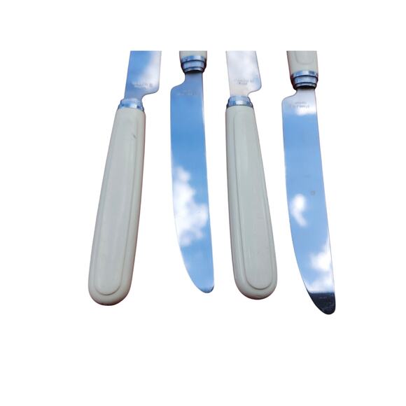 4 Corelle by Coring Forever Yours Stainless Butter Knives Flatware MCM 9" Vtg - Picture 8 of 8